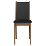 Juego de Comedor Mesa Encimera de Madera 8 Sillas Marrón/Negro Marisa