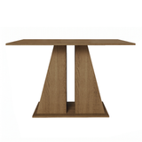 Juego de Comedor Mesa Encimera de Madera 6 Sillas Marrón/Crema/Beige Beverly