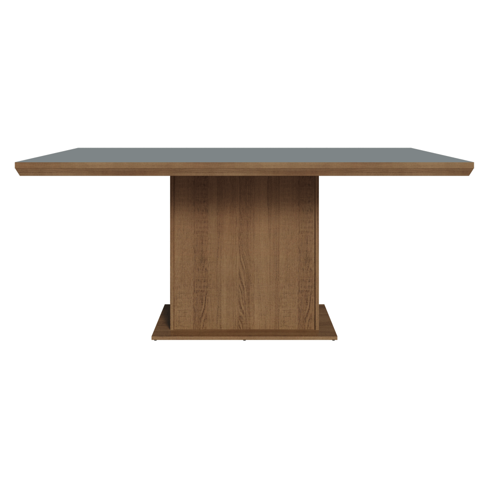 Conjunto de Comedor 6 Sillas Marrón/Gris/Silver Grasse Madesa