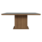 Conjunto de Comedor 6 Sillas Marrón/Gris/Silver Grasse Madesa