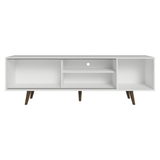 Mueble para TV hasta 80 Pulgadas 160 cm Con Patas Torino Blanco/Marrón