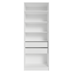 Clóset Modular 80 cm 2 Puertas 2 Cajones Blanco Neo Madesa
