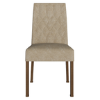 Conjunto de Comedor 8 Sillas Marrón/Imperial Leila Madesa