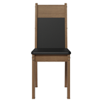 Conjunto de Comedor 6 Sillas Marrón/Negro Augusta Madesa