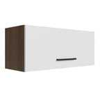 Gabinete Superior Multiuso 80 cm 1 Puerta Marrón/Blanco Madesa