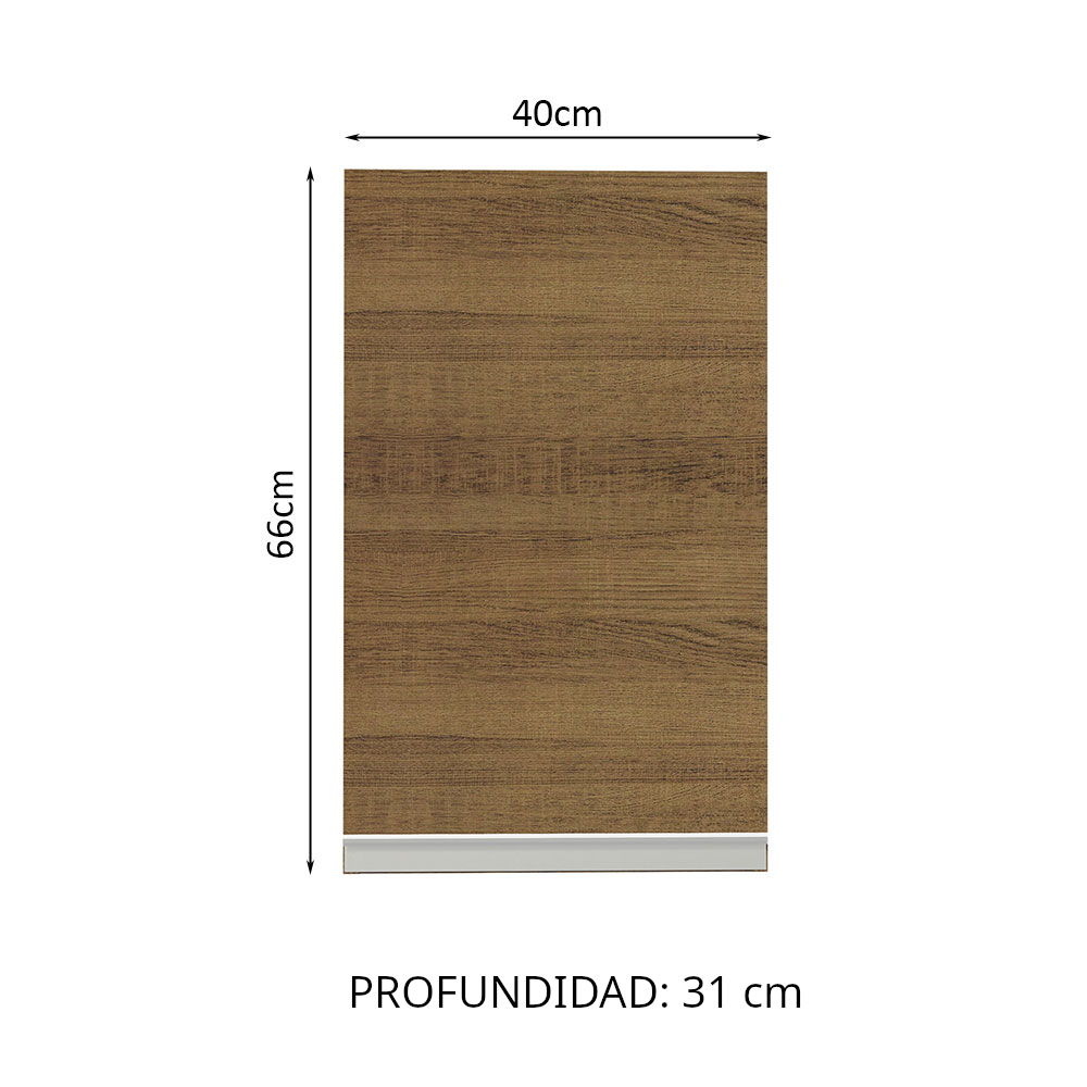 Alacena Madesa Glamy 40 cm 1 Puerta Marrón