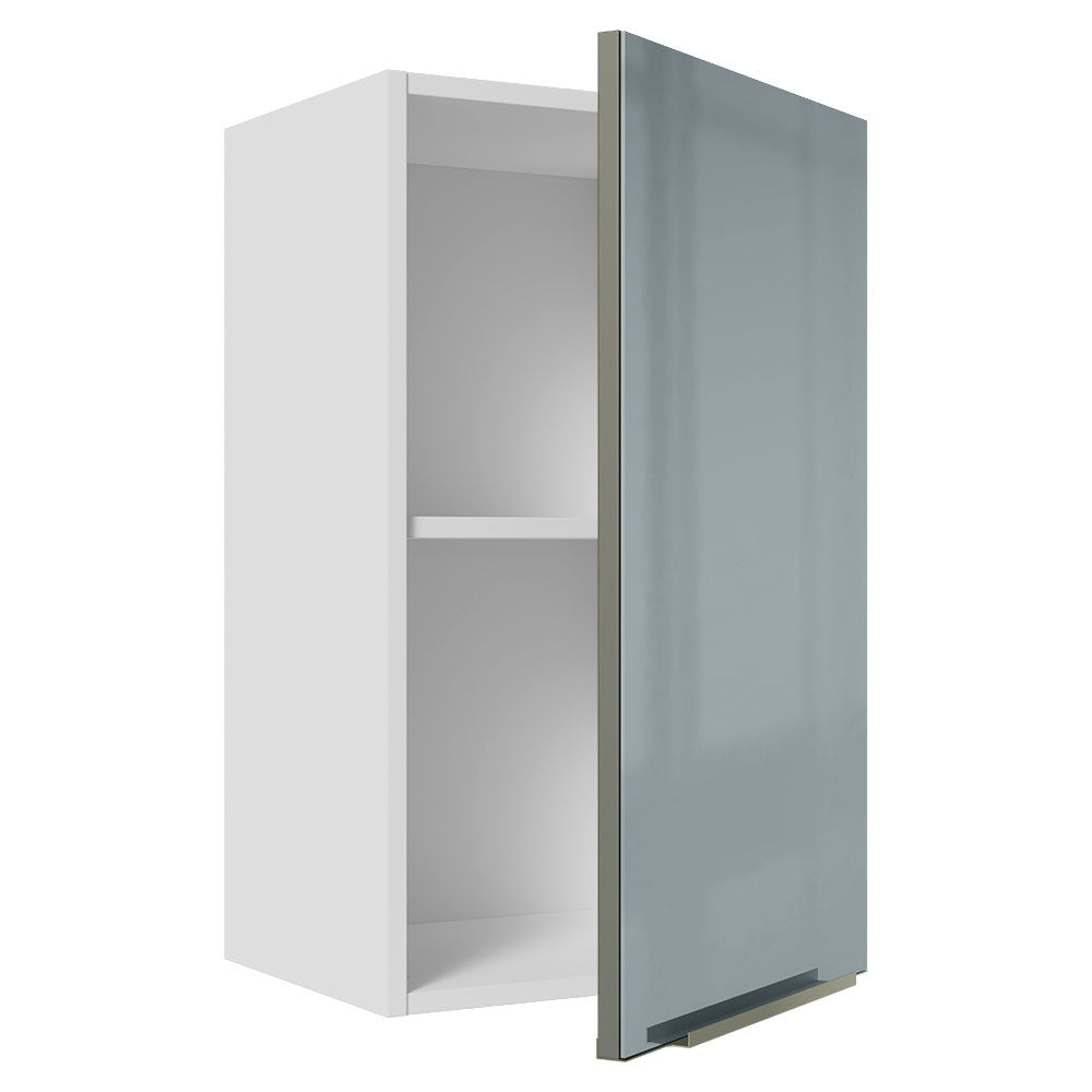 Gabinete Superior 40cm 1 Puerta Lux Blanco/Gris