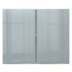Gabinete Superior 80 cm 2 Puertas Blanco/Gris Lux Madesa