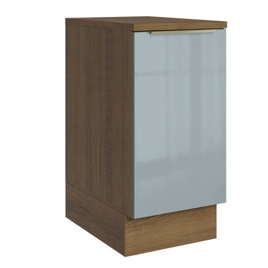 Gabinete Bajo 40 cm 1 Puerta Marrón/Gris Lux Madesa
