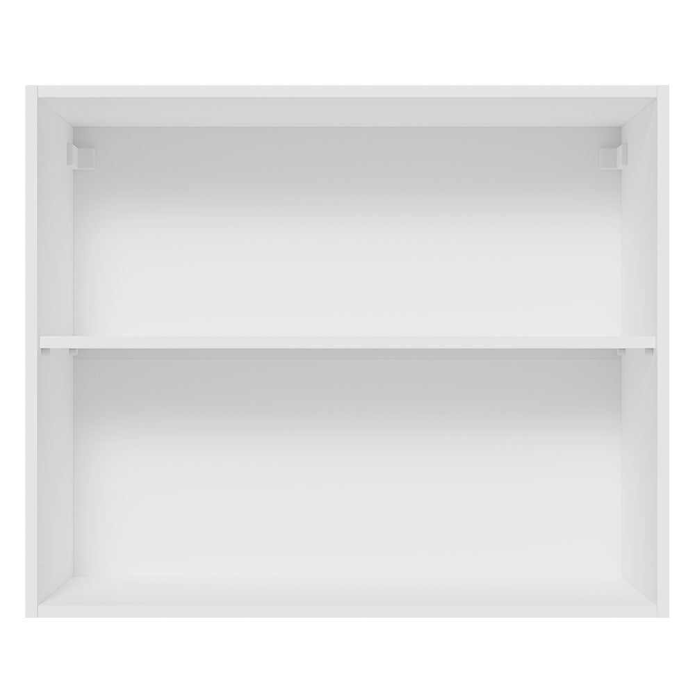 Gabinete Superior 80 cm 2 Puertas Blanco/Gris Lux Madesa