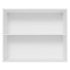 Gabinete Superior 80 cm 2 Puertas Blanco/Gris Lux Madesa