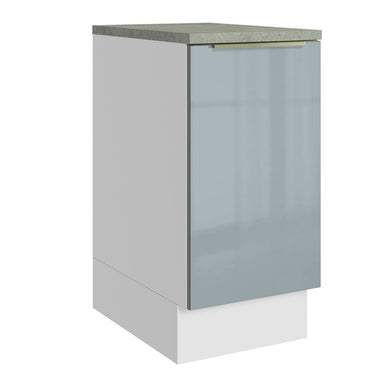 Gabinete Bajo 40 cm 1 Puerta Blanco/Gris Lux Madesa