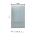 Gabinete Superior 40 cm 1 Puerta Marrón/Gris Lux Madesa 01