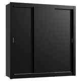 Clóset Matrimonial Madesa Lyon Plus 3 Puertas Correderas 4 Cajones Negro