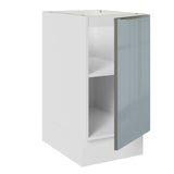 Gabinete Bajo 40 cm 1 Puerta Lux Blanco/Gris