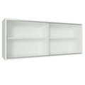Gabinete Superior 120 cm 2 Puertas Corredizas de Vidrio Blanco Glamy, Reims, Stella, Agata y Lux Madesa