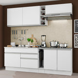 Cocina Integral 220 cm Blanco Parma 03