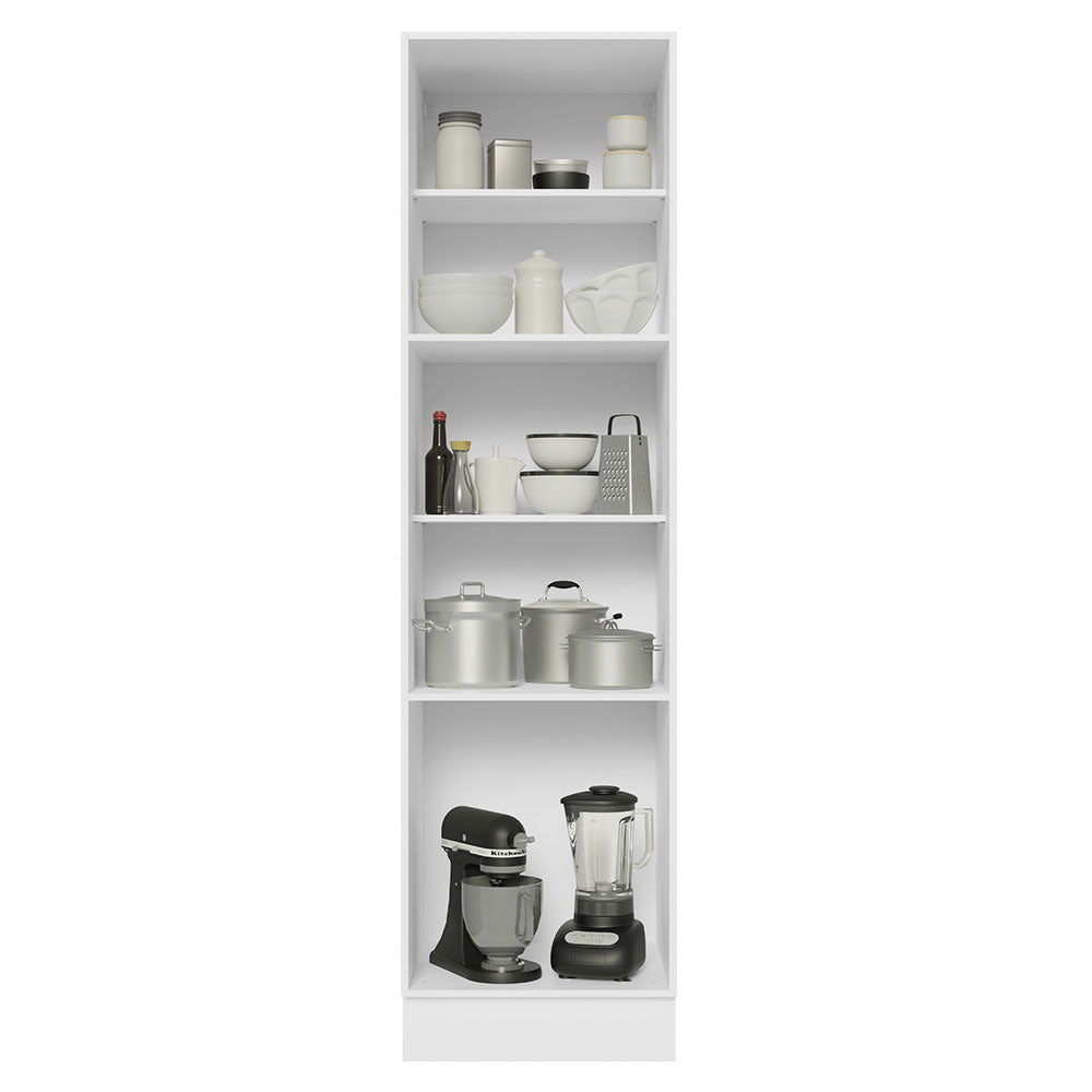 Despensero 60 cm 3 Puertas Blanco/Negro Lux Madesa