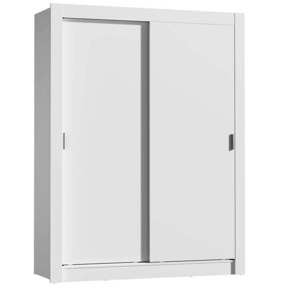 Clóset Soltero 117 cm 2 Puertas Corredizas 2 Cajones Blanco Dallas Madesa
