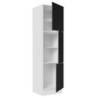 Despensero 60 cm 3 Puertas Blanco/Negro Lux Madesa