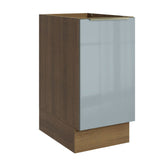 Gabinete Bajo 40 cm 1 Puerta Lux Marrón/Gris