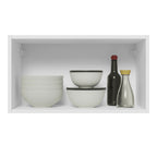 Gabinete Superior 60 cm 1 Puerta Abatible Blanco/Gris Lux Madesa