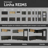 Gabinete Superior Reims 120cm 2 Puertas Corredizas de Vidrio Reflejante 1 Nicho Negro