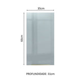 Gabinete Superior 35 cm 1 Puerta Lux Blanco/Gris