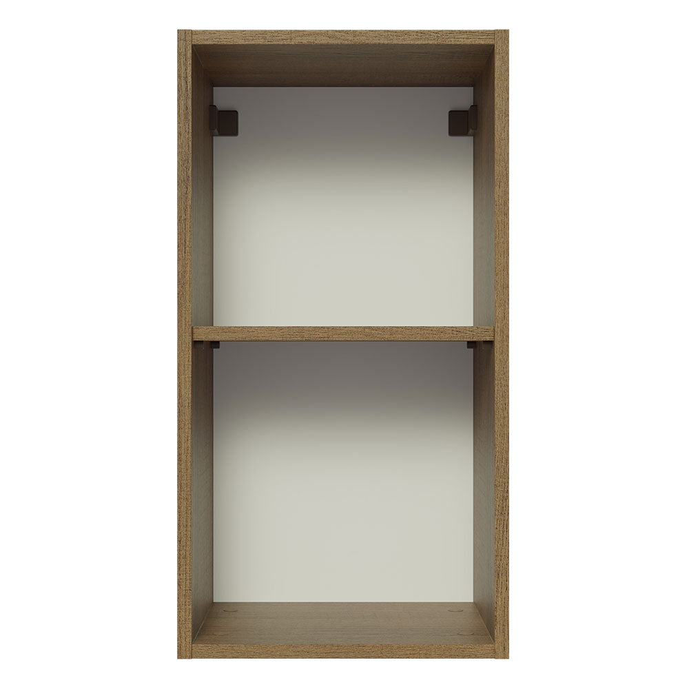 Gabinete Superior 35 cm 1 Puerta Lux Marrón/Gris