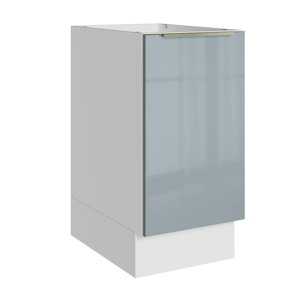 Gabinete Bajo 40 cm 1 Puerta Lux Blanco/Gris