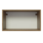 Gabinete Superior 60 cm 1 Puerta Abatible Marrón/Gris Lux Madesa