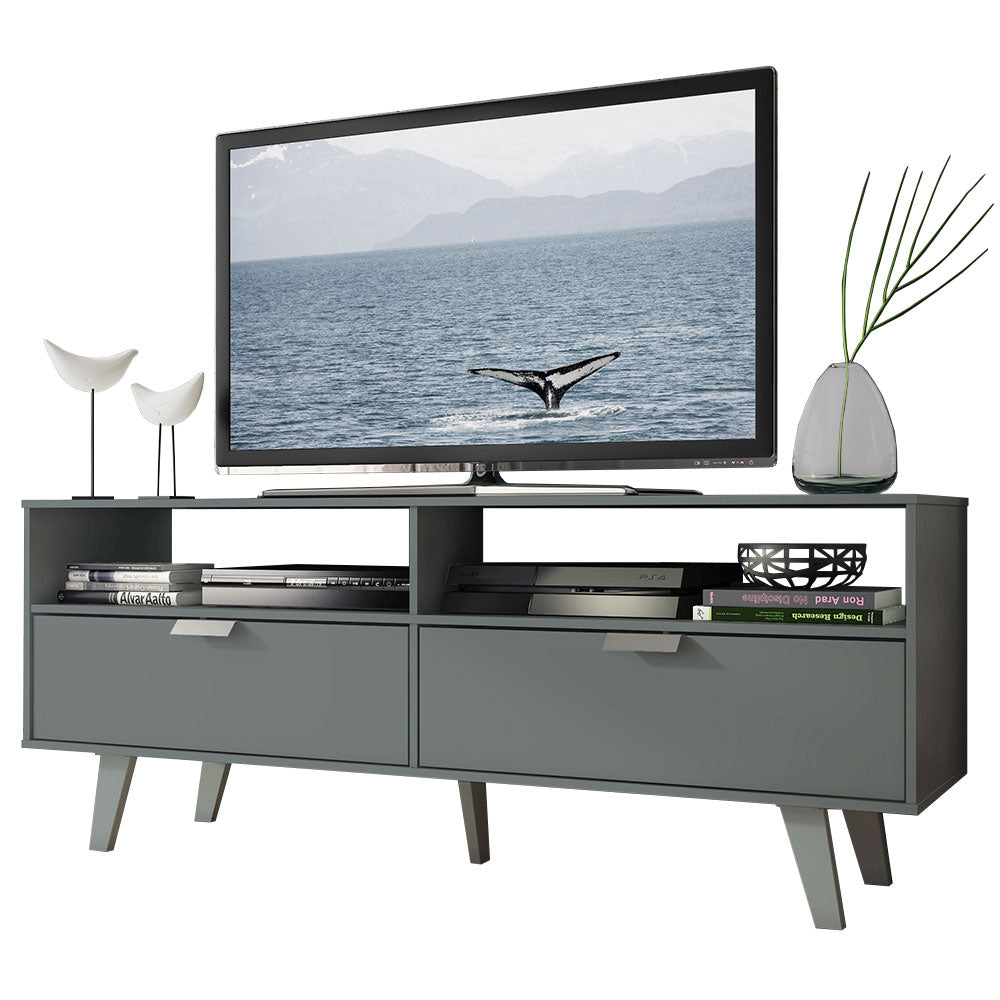 Mueble para TV hasta 55" con 2 Puertas Gris Oslo