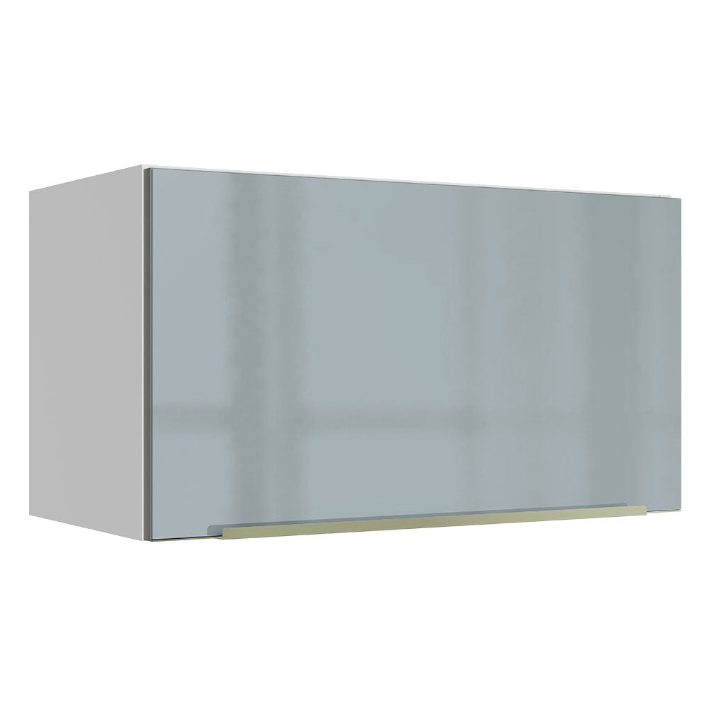 Gabinete Superior 60 cm 1 Puerta Abatible Blanco/Gris Lux Madesa