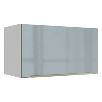 Gabinete Superior 60 cm 1 Puerta Abatible Blanco/Gris Lux Madesa