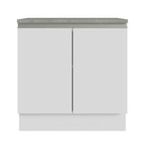 Armario para Baño de 80cm 2 Puertas Blanco