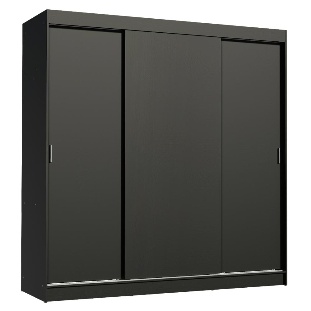 Clóset Matrimonial Madesa Reno 3 Puertas Correderas Negro