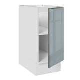 Gabinete Bajo 35 cm 1 Puerta Lux Blanco/Gris