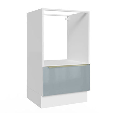 Gabinete Bajo para Horno 60 cm 1 Puerta Sin Encimera Blanco/Gris Lux Madesa