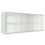 Gabinete Superior 120 cm 2 Puertas Corredizas de Vidrio Blanco Glamy, Reims, Stella, Agata y Lux Madesa