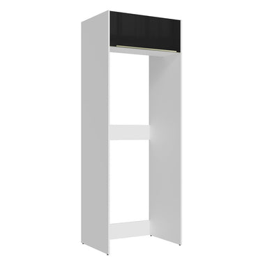 Mueble para Refrigerador 1 Puerta Blanco/Negro Lux Madesa