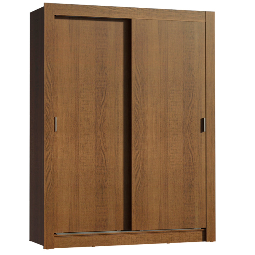 Clóset Soltero 117 cm 2 Puertas Corredizas Marrón Denver Madesa
