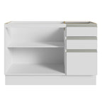 Gabinete para Baño 120cm 2 Puertas 3 Cajones Blanco Madesa