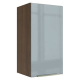 Gabinete Superior 35 cm 1 Puerta Lux Marrón/Gris