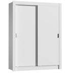 Clóset Soltero 117 cm 2 Puertas Corredizas 4 Cajones Blanco Dallas Madesa