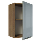 Gabinete Superior 40 cm 1 Puerta Marrón/Gris Lux Madesa 01