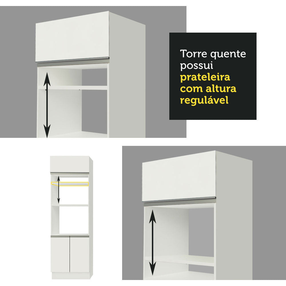 Cocina Integral 270 cm Blanco Jade 09