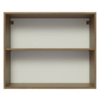 Gabinete Superior 80 cm 2 Puertas Marrón/Gris Lux Madesa