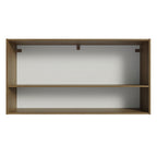 Gabinete Superior 105 cm 2 Puertas 1 Nicho Marrón/Gris Emilly Madesa