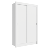Conjunto de Recámara Individual con Clóset 2 Puertas y Cómoda Blanco Madesa