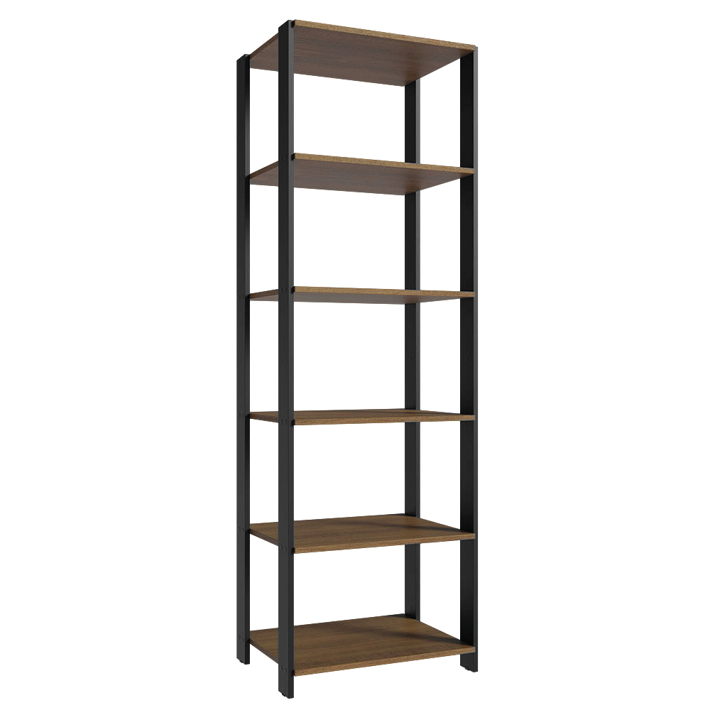 Estante Multiuso 59cm Marrón/Negro Madesa